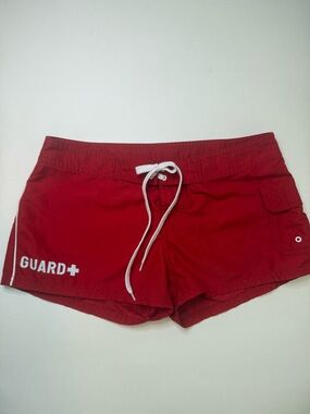 Sporti Red Guard+ Swim Shorts